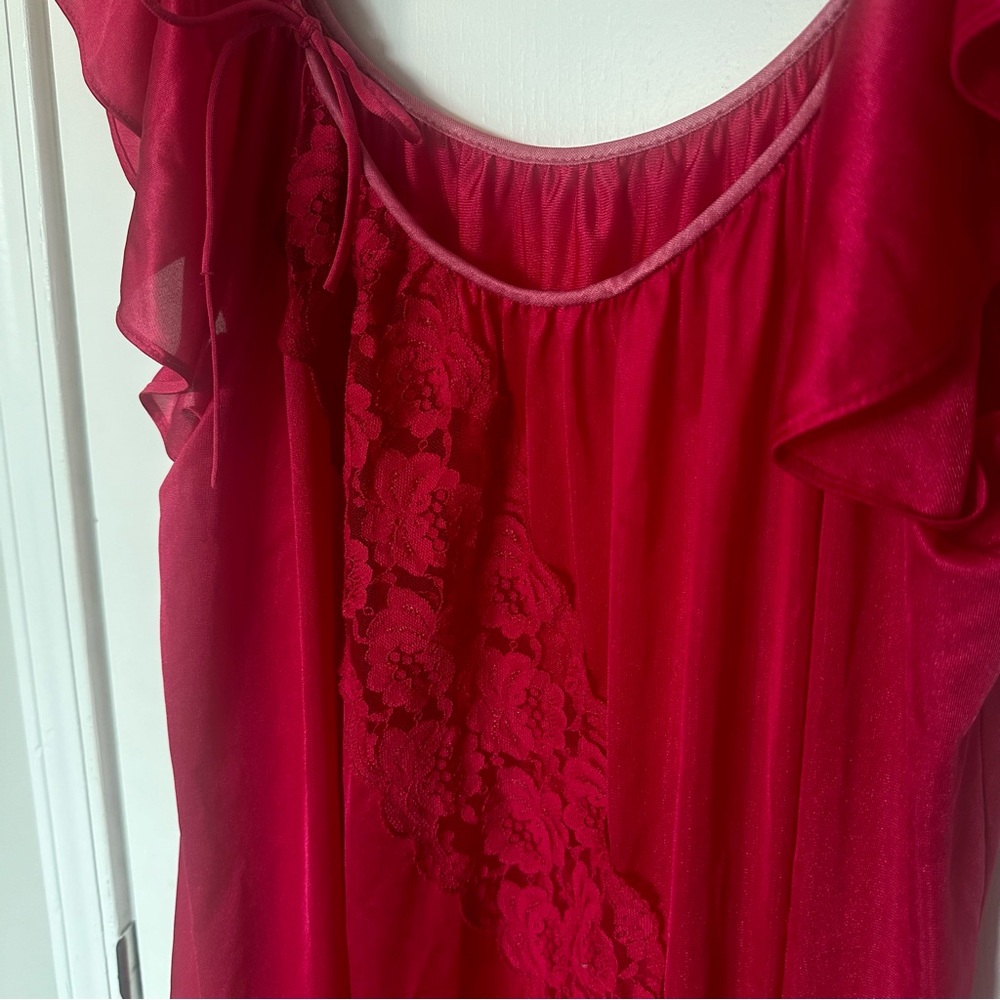 Long dark pink slip dress Size Medium